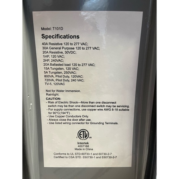 Suraielec Pool Timer Switch, 7-Day 24 Hour Digital 120, 240, Gray...Model# T101D - Picture 4 of 5